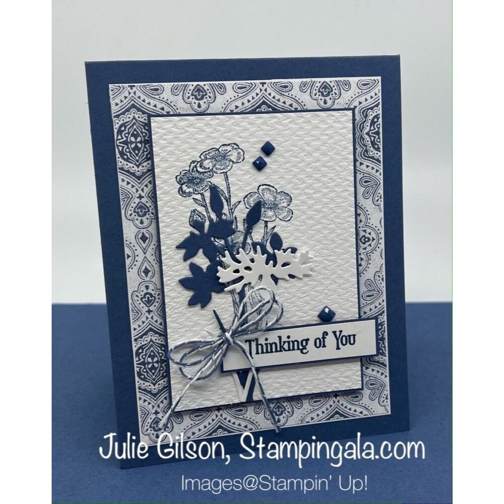 Stampin' Up! QUIET MEADOW STAMP SET & DIES WILD FLOWERS LOVE SPLATTER